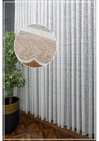 Resim Evdepo Home Sarmaşık Kullanıma Hazır Tül Perde 