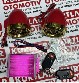 Resim MTO Motosiklet MP3 Müzik Çalar Ve Alarm Set (Bluetooth Bağlantısı Var) 