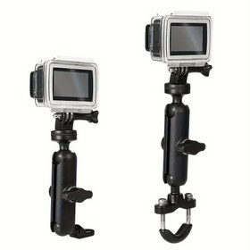 Resim Motosiklet Sürüş Kaydedici Tutucu, Spor Kamera Sabit Braketi, Gimbal Montaj Kamera Aksesuarı, Demir Malzeme, Çeşitli Modeller İçin Uygun, Motosiklet Aksesuarları 