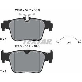 Resim Textar 2620601 Arka Fren Balatasi 2614214 5qs698451 5wa698451a 