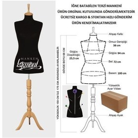 Resim Videolu Ürün-40 Beden Iğne Batabilen Terzi Mankeni Prova Mankeni 527200862 