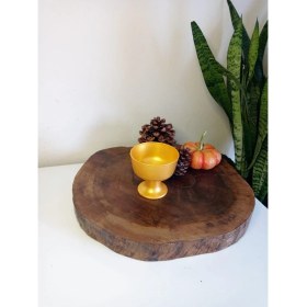 Resim Art By Aslı Altın Rengi Ayaklı Şeker Kasesi 