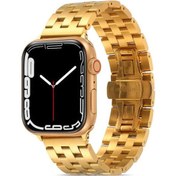 Resim iOS Uyumlu Watch 7 45mm Krd-20 Metal Kordon 
