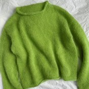 Resim Kadın Şık Uzun Kollu Kazak - Yumuşak Yuvarlak Yaka Kazak, Günlük ve Resmi Kombinler için Bol Kesim Kazak, İlkbahar/Sonbahar Geçiş Kıyafetleri 