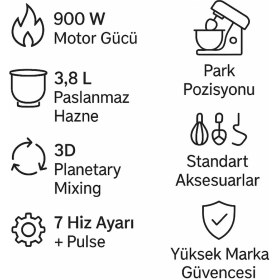 Resim Bosch 900W Yüksek Güç ve Kalite Serie 2 Mutfak Şefi Inox Paslanmaz Gövde MUMS2VM00 