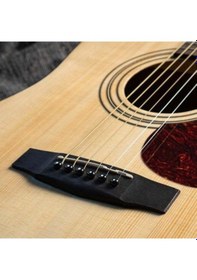 Resim Cort Earth60op Akustik Gitar, Open Pore, Masif Ladin Kapak, Arka 