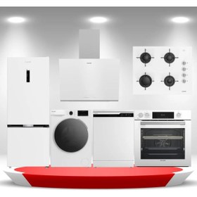 Resim Arçelik Full Beyaz Mega Çeyiz Seti Uyumlu 