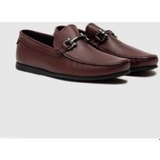 Resim Hakiki Deri Bordo Erkek Loafer Ayakkabı Bordo (521642812) Bordo 