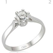 Resim Gumush 510780422 Gümüş Tek Taş Kadın Yüzük 