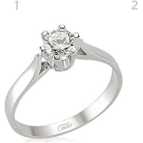 Resim Gumush 510780422 Gümüş Tek Taş Kadın Yüzük 