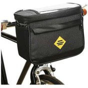Resim Wondernest Yalıtımlı Bisiklet Çantası, Suya Dayanıklı Soğutucu Siyah Pannier, Önleyici Montajlı Gidon Fonksiyonlu Dayanıklı Telefon Çantası - Lx Siyah 