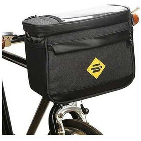 Resim Wondernest Yalıtımlı Bisiklet Çantası, Suya Dayanıklı Soğutucu Siyah Pannier, Önleyici Montajlı Gidon Fonksiyonlu Dayanıklı Telefon Çantası - Lx Siyah 