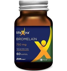 Resim Lifextra Bromelain 750 mg 60 Kapsül 