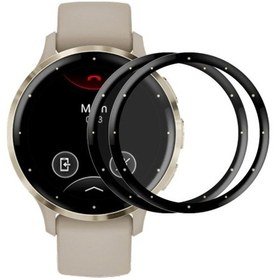 Resim Sones Garmin Venu 3 S 2 Adet Enkay 3d Tam Kapsama Yumuşak Pc Kenar + Pmma Hd Ekran Koruyucu Film 