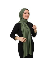 Resim Modish Group Şal Tesettür Başörtüsü Premium Kumaş Eşarp Uzun Islami Giyim Viskon - Haki Haki 