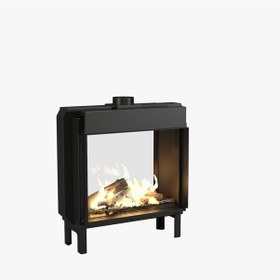 Resim VOURLA 80 TÜNEL CAM AÇIK GAZLI ŞÖMİNE 