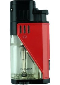 Resim Parmida Çakmak Küllük İkili Kırmızı Puro Seti - Tr2477 
