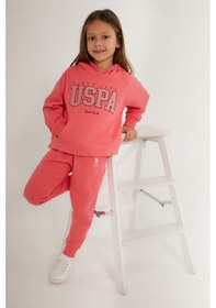 Resim U.s. Polo Assn. Kız Çocuk Pembe Eşofman Takımı Pembe 