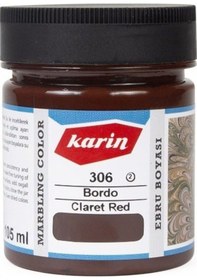 Resim Karin Ezilmiş Ebru Boyası 105Ml 306 Bordo 