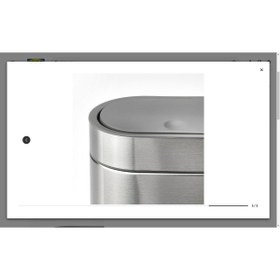 Resim IKEA Brogrund Dokunmatik Çöp Kutusu, Gri, 4 Lt, Paslanmaz Çelik 