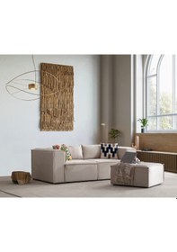 Resim Nova 3 Modül Modüler L Köşe Koltuk Takımı Kırık Beyaz 