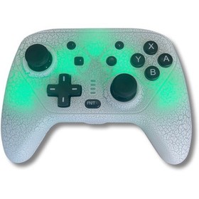 Resim Yues Switch Pro Controller Oyun Kolu Joystick Işıklı 