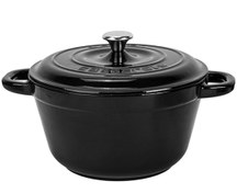 Resim Lava Döküm Yuvarlak Tencere Döküm Demir Kapak New Heritage Serisi Çap 26cm Turuncu 
