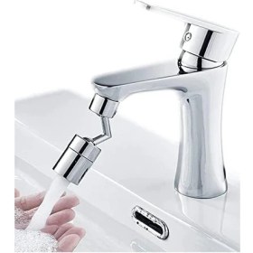 Resim Robo Sıçrama Filtreli 720 Derece Dönen Musluk Başlığı 