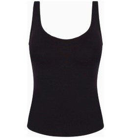 Resim United Colors Of Benetton Because Of Alice Base Sculpting Tank TopAskılı Kadın Atlet Sporcu Atleti Siyah Xl 