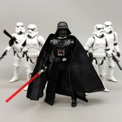 Resim STAR WARS Resmi Lisanslı Darth Vader ve Stormtrooper Eylem Figürleri - Artiküle Eklem, Kırmızı Işın Kılıfı ile Siyah Zırh, Fan Koleksiyon Aksesuarı, Dayanıklı Plastik İnşaat 