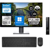 Resim Dell Optiplex 300MFF Intel i5 12500T 32GB 1TB SSD Windows 11 Pro 23.8 Mon Mini Masaüstü Bilgisayar N011O3000MFF25 