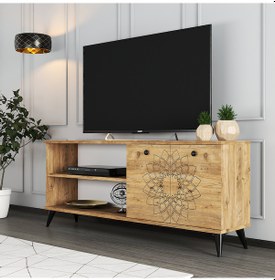 Resim Moxen Mobilya TY3 Desenli Raflı Tv Ünitesi 