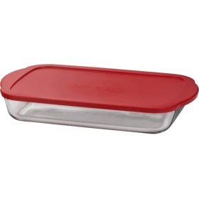 Resim Sumeno 59006 Borcam Kapaklı Tencere, 33 x 19 x 5 Cm, Kırmızı Kapak 