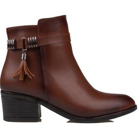 Resim Trend Adımlar Taba Elegante Kadın Klasik Bot-taba Taba 