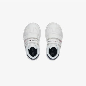 Resim Tommy Hilfiger Flag And Hook Loop Bebek Beyaz Sneaker T1x9-33839-1355x336 Beyaz 