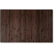 Resim Bambu Banyo Paspası Kaydırmaz Özellikli Taban 50 x 120 cm Koyu Kahverengi 