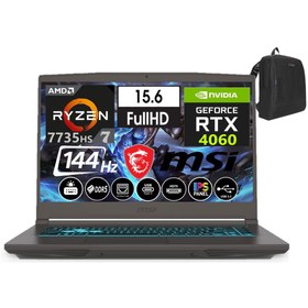 Resim MS Thin A15 15 7 7735HS 32GB DDR5 1TB SSD 8GB/RTX4060 Freedos 15.6" 144 Hz FHD IPS B7VF-075XTRW06+WeblegelsinÇanta MSI