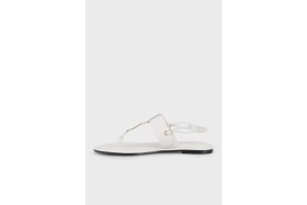 Resim Calvin Klein Logo Detaylı Parmak Arası Sandalet HW0HW02926PGA Bayan Sandalet HW0HW02926 Pga 