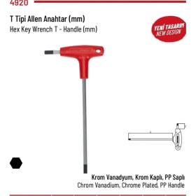 Resim İzeltaş T Tipi Allen Anahtar Altı Köşe 8mm 