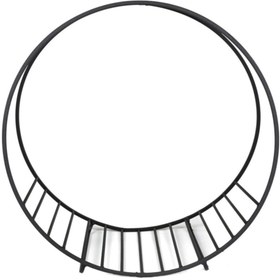 Resim Wess Dizayn Dekoratif Izgara Model Metal Dergilik Kitaplık Wd-06 