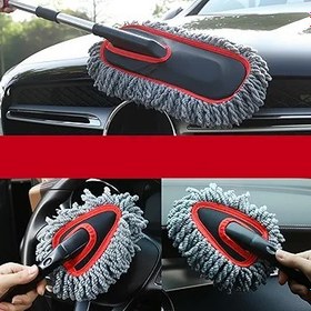 Resim Araç Temizleme Fırçası,Verimli Toz Alma Fırçası | Yumuşak Uzatılabilir 2X Çizik Yapmayan Oto Aksesuarları Ev & Araç İçi Detay Temizliği İçin Toz Alma Bakım 