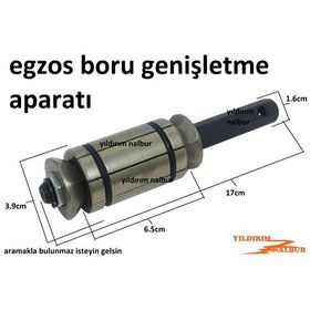 Resim Egzos Boru Genişletme Aparatı Egsoz Araba Eksoz Büyültme Açma 