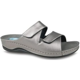 Resim Ceyo 9946 Topuk Jelli Anatomik Taban Kadın Terlik Platin 36-40 Platin 