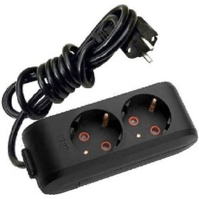 Resim Viko Multi-Let 2 li Kablolu Priz 2 MT Siyah 