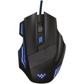 Resim Polosmart PGM07 RGB Led Aydınlatmalı 3600 DPI Kablolu Oyuncu Gaming Mouse Mavi 