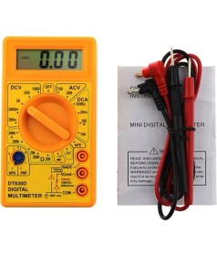 Resim DT830D Multimetre Pil Hediyeli Avometre Voltmetre 