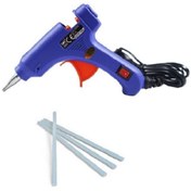 Resim HOBBYRONS Sıcak Silikon Tabancası, Küçük 20 Watt, Anahtarlı Sıcak Silikon Yapıştırıcı. 