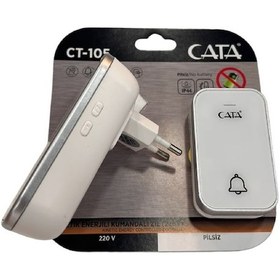 Resim Cata Uzaktan Kumandali Zil Ct-105 220v Beyaz 