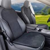 Resim Araba Koltuk Kılıfı, Ön ve Arka Koltuk Kılıfı, for Tesla 3/Y-Tipi Kılıfı için Uygun, Flanel Koltuk Kılıfı İç Aksesuarları 