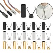 Resim 20/30 adet Çinko Alaşımlı Silindirik Kordon Kuyruk Aksesuarları, Dayanıklı Metal Kordon Kuyruk Zil Tokası, 17.5mm Yükseklik, Ceketler, Down Ceketler, Kazaklar, Pantolonlar ve Şapkalar için Çok Yönlü Yay Durdurma Tokası - Kullanımı Kolay, Dayanıklı 